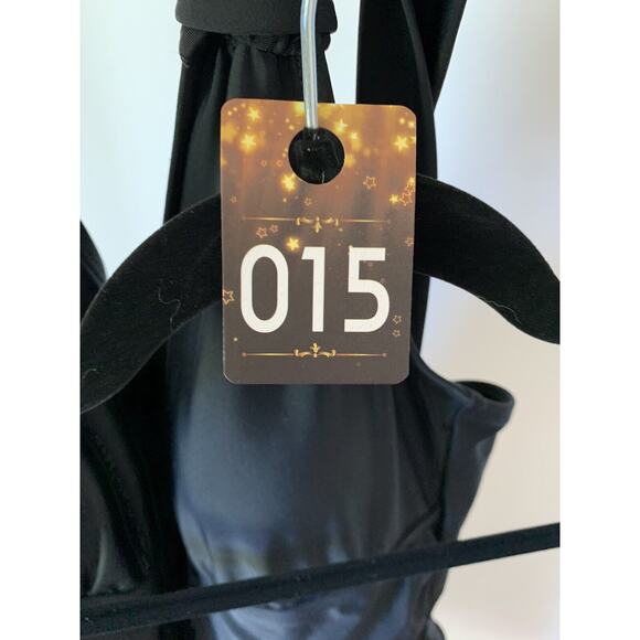 Rellecciga Womens Swimsuit XXL One Piece Black Vneck Skirt Stretch New - Picture 7 of 7